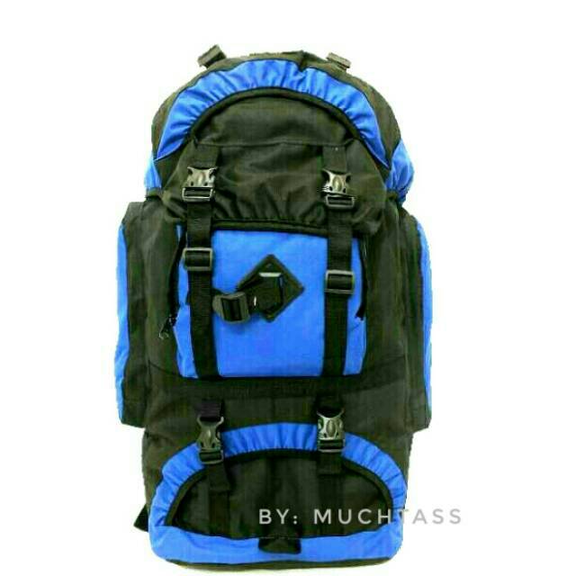 MUCHTASS - TAS GUNUNG (60L) TAS CARRIER TAS RANSEL PUNGGUNG KERIL TAS KEMPING