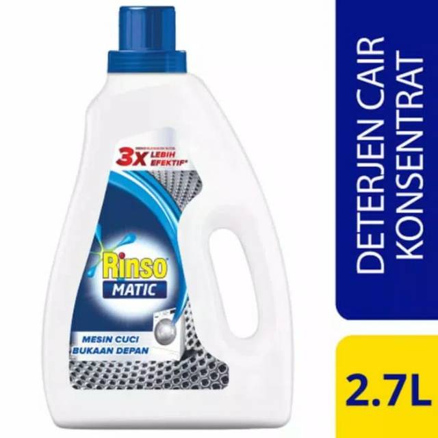 RINSO Matic Cair Front Load 2,7 L (Bukaan Depan)