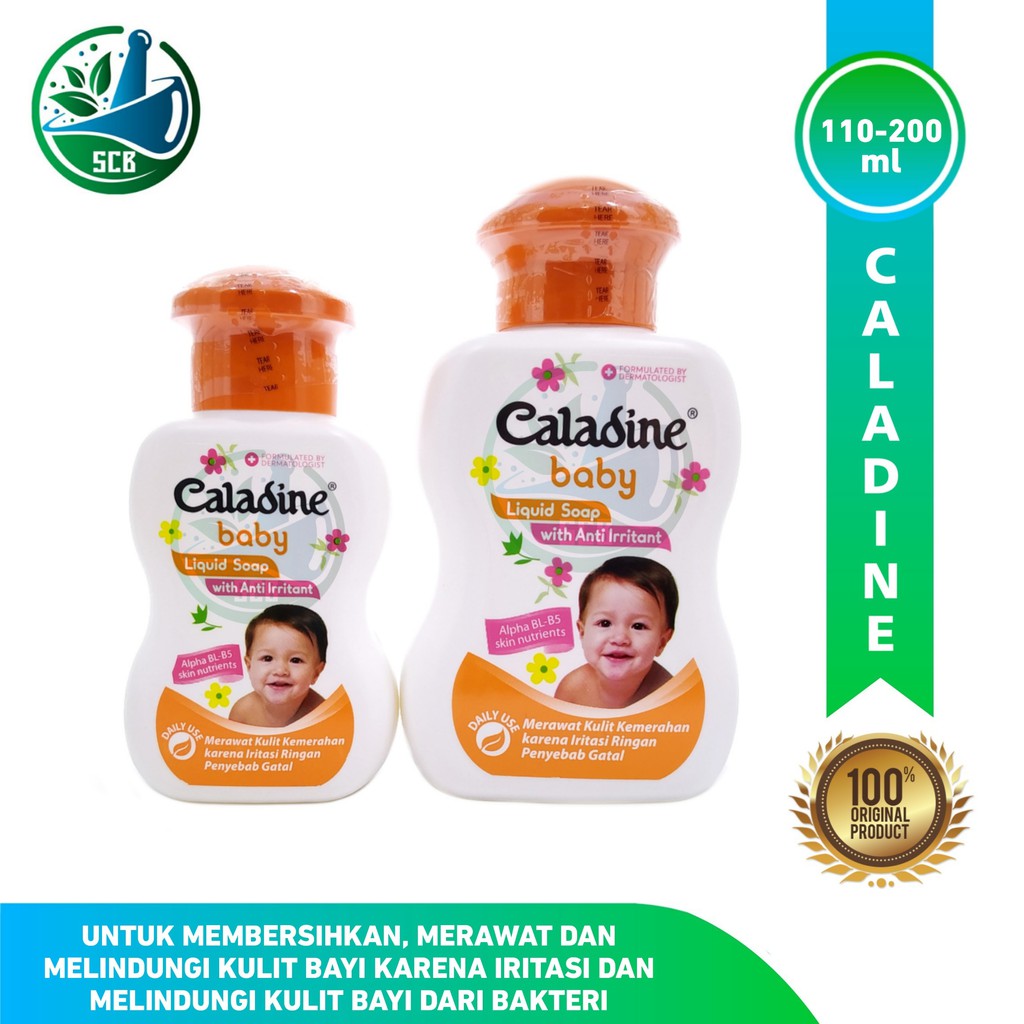 Caladine Baby Liquid Soap Botol / Sabun Mandi Cair Bayi Anti Iritasi