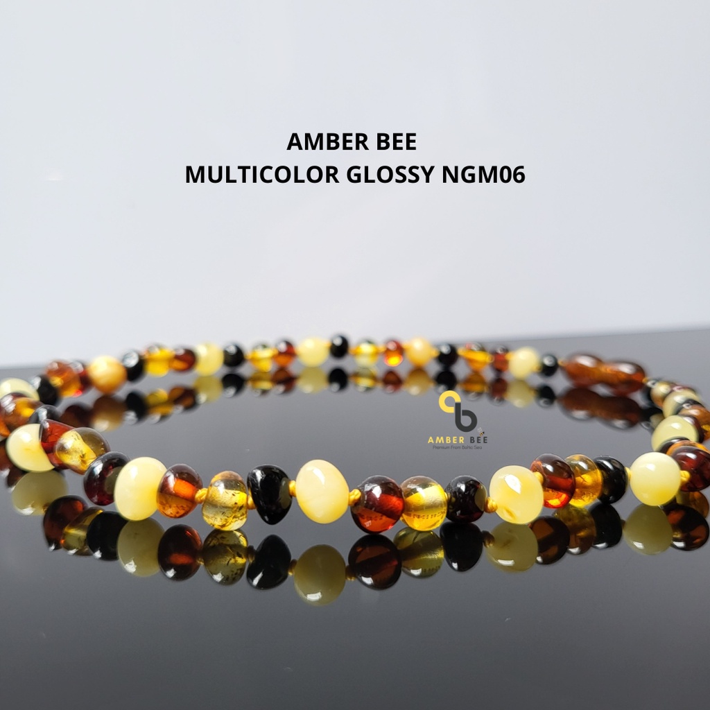 Kalung Amber Anak TK/SD Junior Premium Glossy Multicolor NJGM0636 By Amber Bee