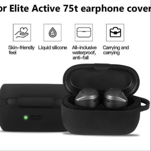 Jabra Elite Active 75T Protection Silicone Case Cover Casing Pelindung