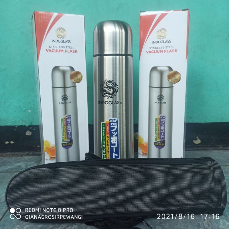 Termos Tremos Stainless Still 1000ml free tas termos air panas  polos