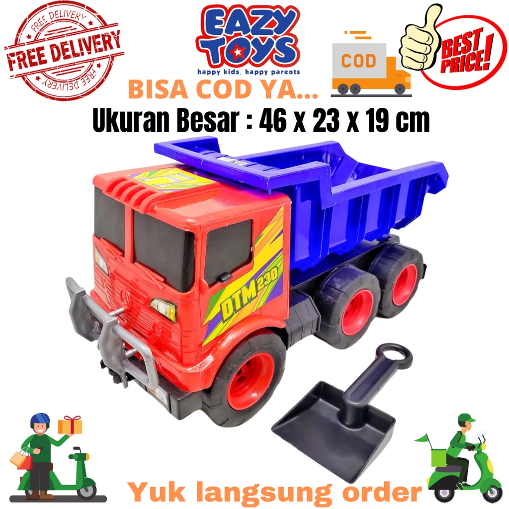 Mainan Anak Mobil Mobilan Truk Pengangkut Dump Truck Jumbo DTM 230