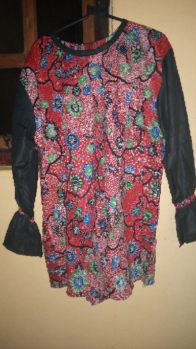Batik Wanita Atasan Blouse Lengan Panjang  S-m-l-xl-xxl-3l-4l-5l Batik Dua Putri Collection