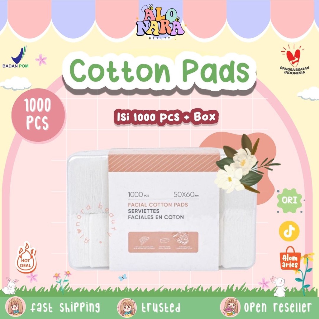 MINISO-KAPAS SILCOT 1000 PCS PEMBERSIH MAKE UP
