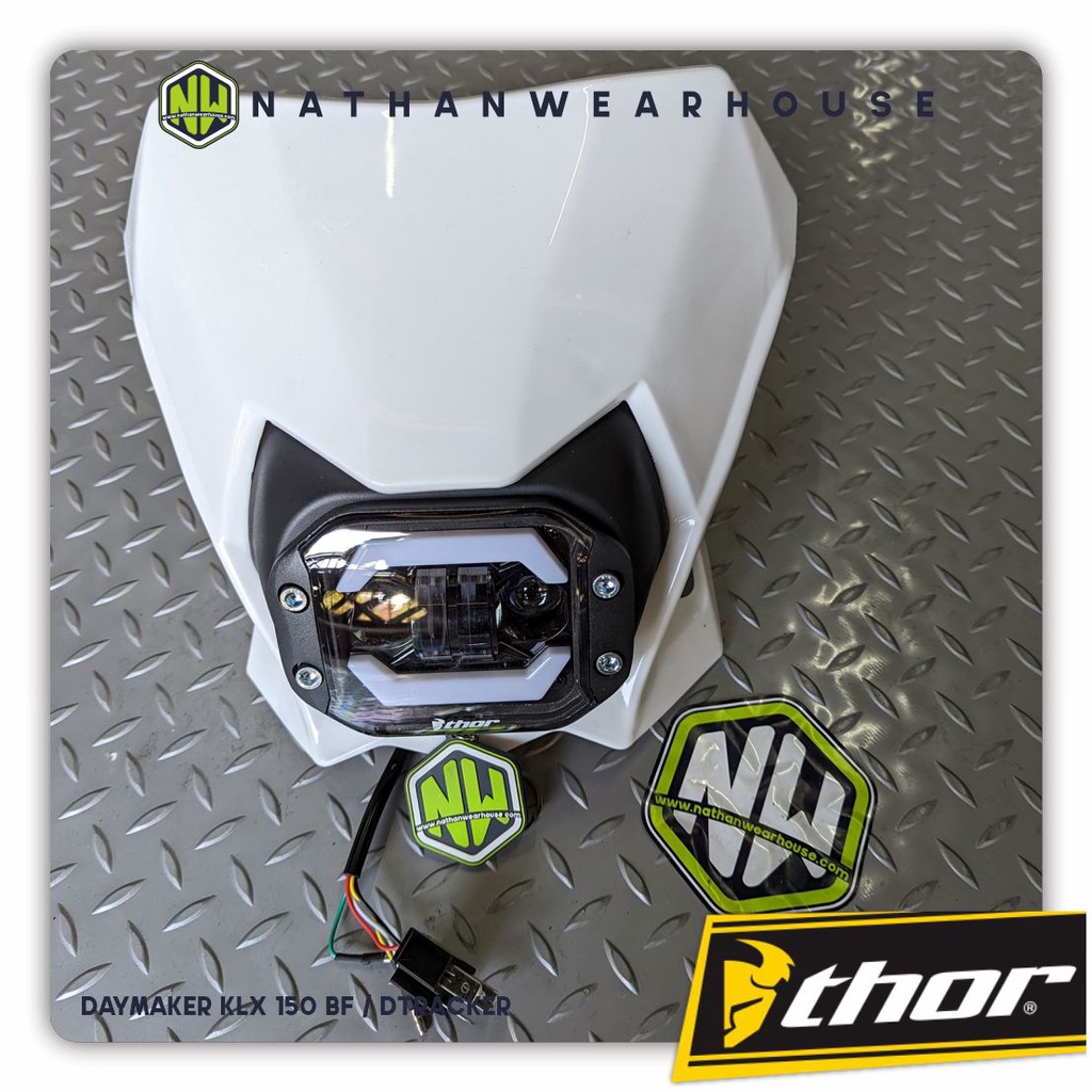 Headlamp Reflektor Lampu Depan LED Daymaker KLX 150 BF Dtracker Thor