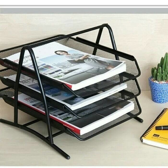

READY Letter Tray 3 Susun / Rak Tempat Dokumen / Paper Tray Organizer TERBARU