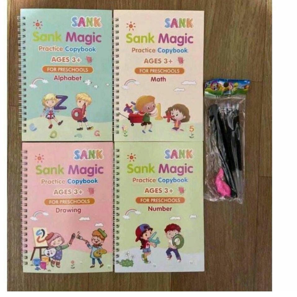 

Bagus Dipakai.. Sank Magic Book/ Buku Pintar Belajar Menulis Membaca Latihan Paud Preschool Buku Mewarnai Magic Book