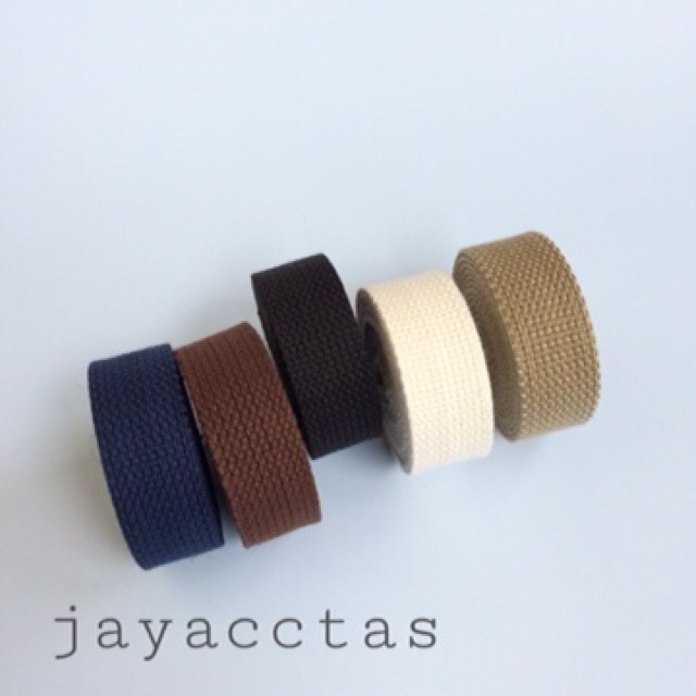 METERAN tali webbing katun 2.5 cm