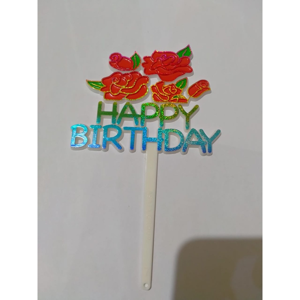 Tusukan Hiasan Kue - Cake Topper HBD