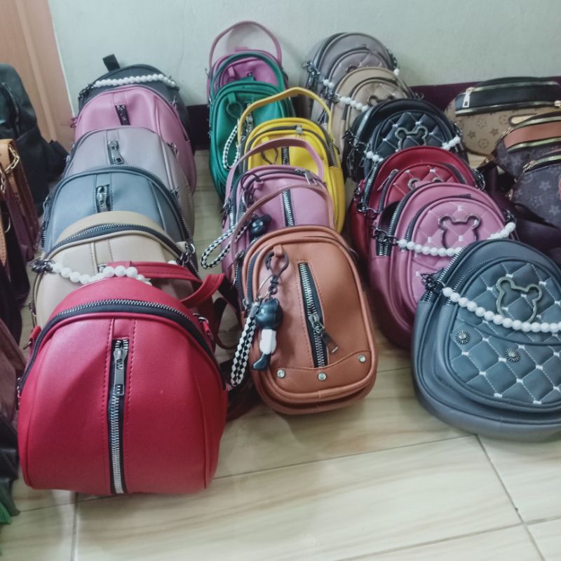 Tas Paket usaha Tas selempang wanita bebas pilih by zellshop