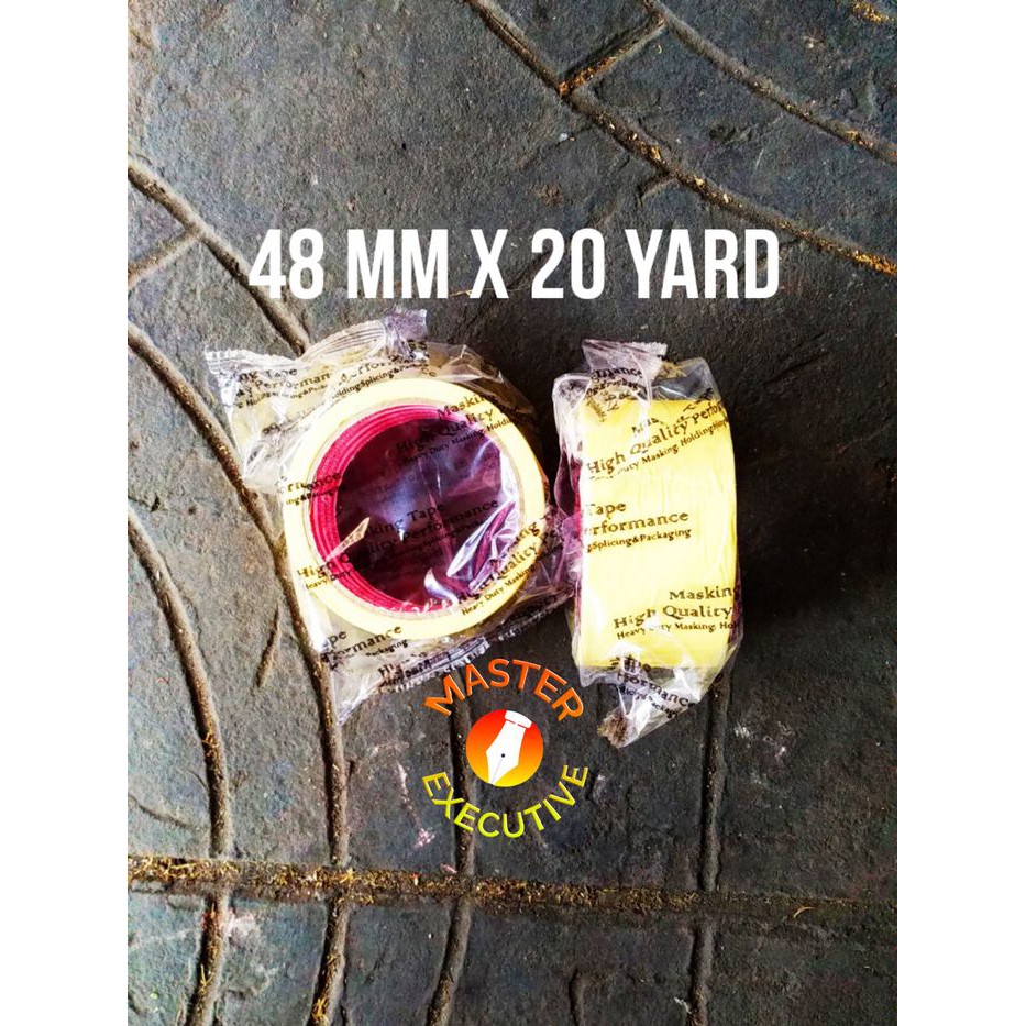 

[Roll] Nanko Paper Tape 48 mm x 20 Y / Masking / Lakban Kertas 2 Inch