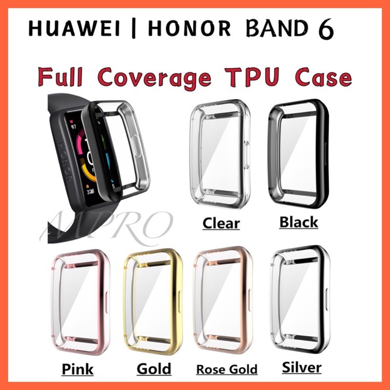 TPU Bumper Case Full Cover Huawei Band 6  - Full Cover Layar Case