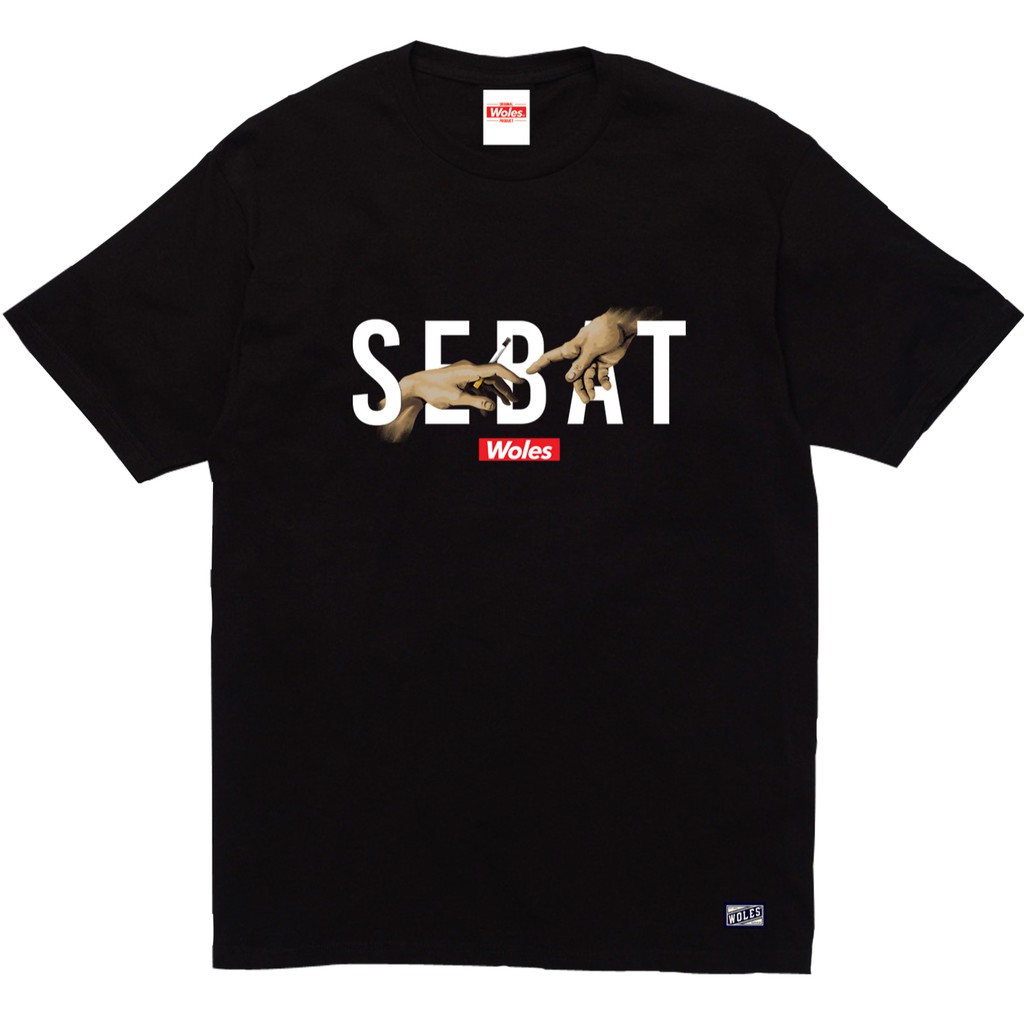 WOLES SEBAT G.O.D T-shirt / Kaos Black