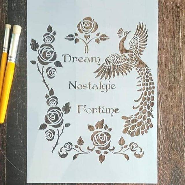 STENCIL UNTUK DECOUPAGE TEMBOK DAN LAIN-LAIN. STENSIL