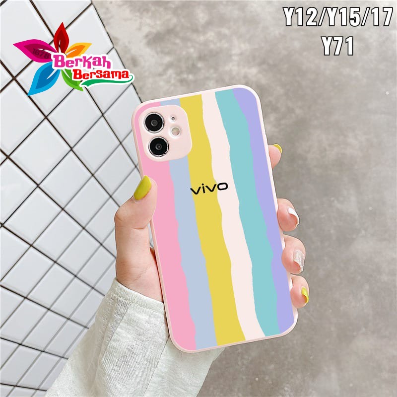 SS046 CASE RAINBOW VIVO Y21S Y33S Y21 2021 Y75 Y55 Y15S Y01 Y71 Y81 Y91 Y95 Y93 Y91C Y20 Y12S Y12 Y15 Y17 Y30 Y50 V5 LITE Y53 Y83 Y19 BB4684