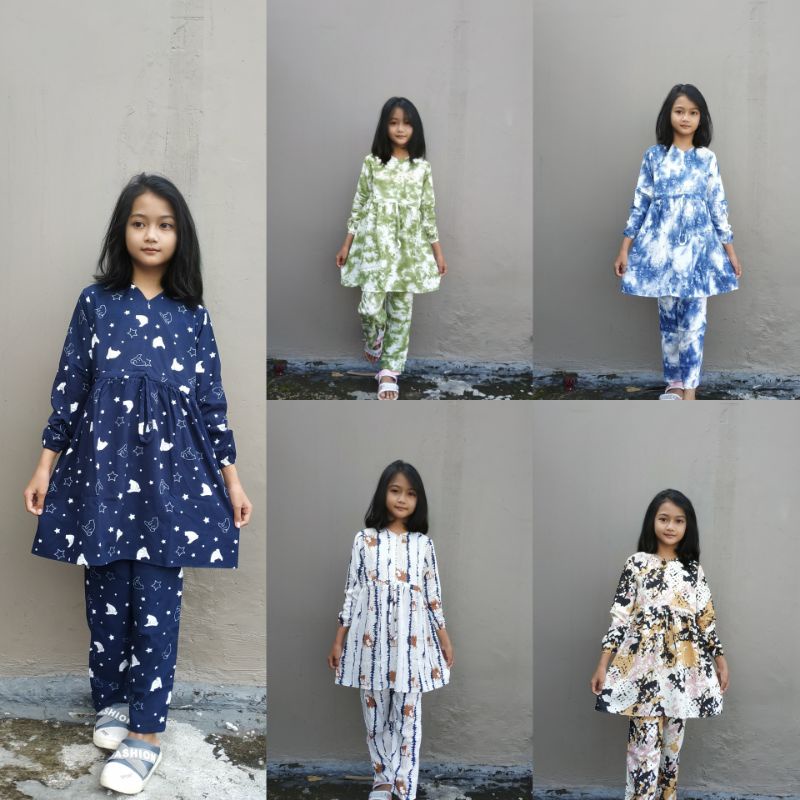Pajamas anak pajamas anak tanggung pajamas  karakter pajamas murah pajamas rayon one set anak one se