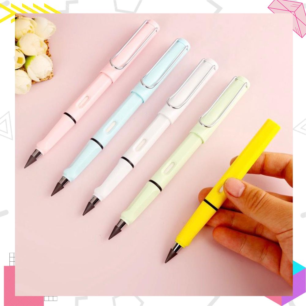 LEXJAKARTA  Pensil Cetek Mekanik Plus Penghapus Pensil Pencil Tanpa Batas HB Tidak Perlu Diasah Lagi Sketsa Lukis Art Pensil Painting Brush Everlasting