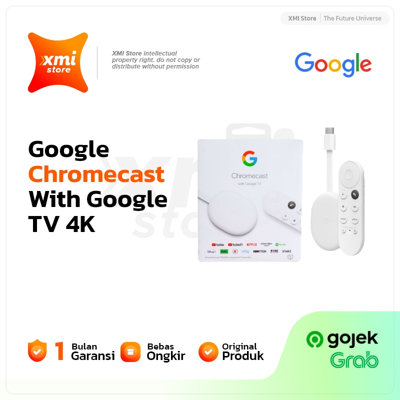 Google Chromecast with Google TV 4K Original BNIB Garansi