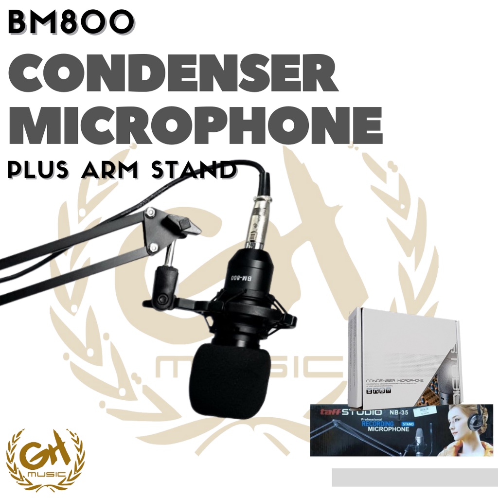 BM800 BM 800 CONDENSER MIC PLUS ARM STAND