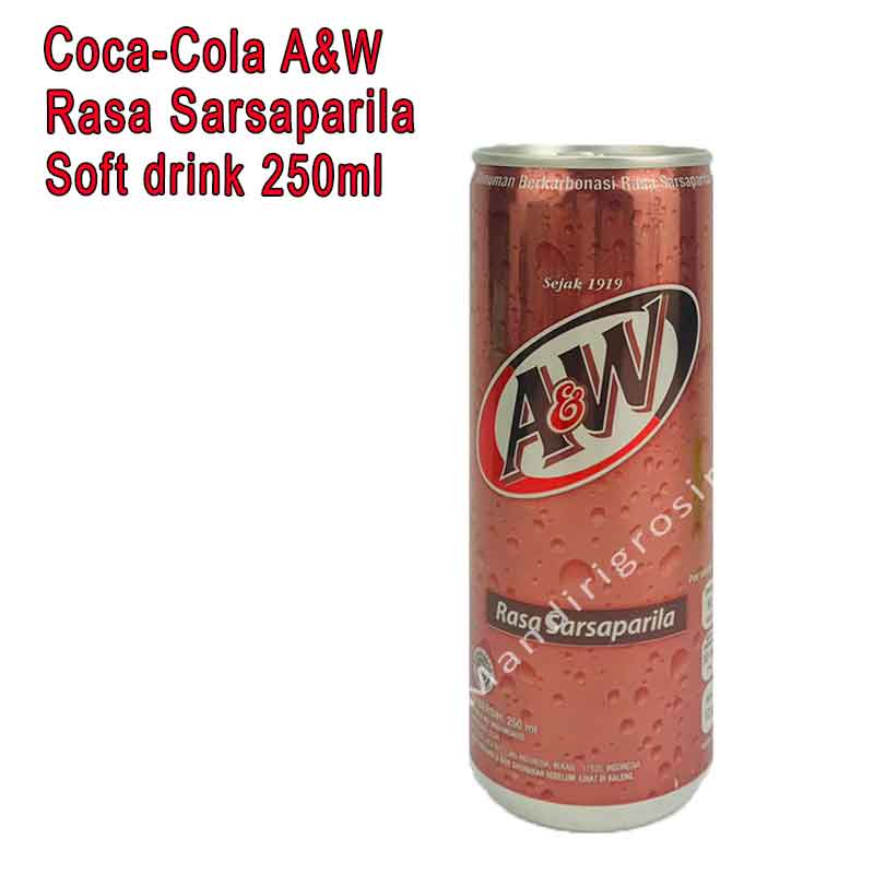 A&amp;W Coca-Cola * Rasa Sarsaparila * Soft drink * 250ml