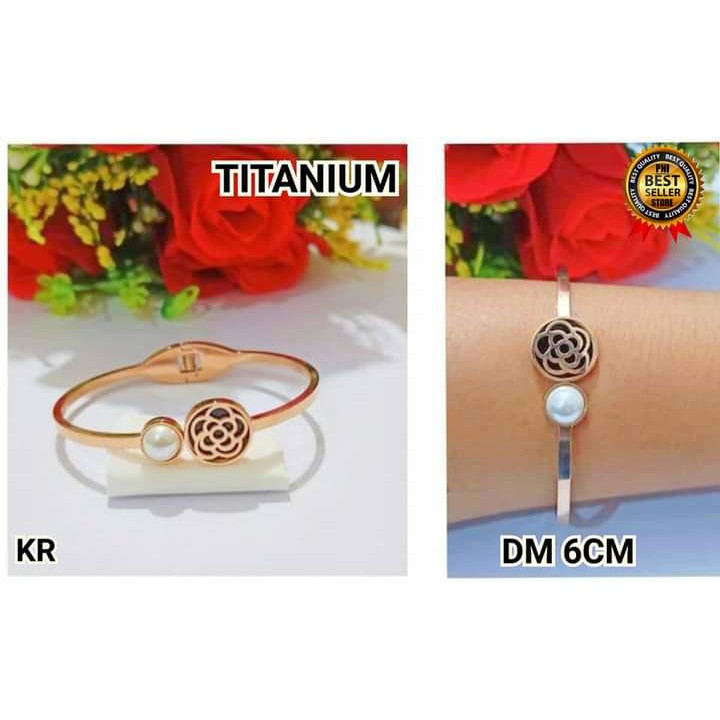 Gelang Bangkok Dewasa TITANIUM Rosegold Perhiasan Wanita Limited edition (COD)