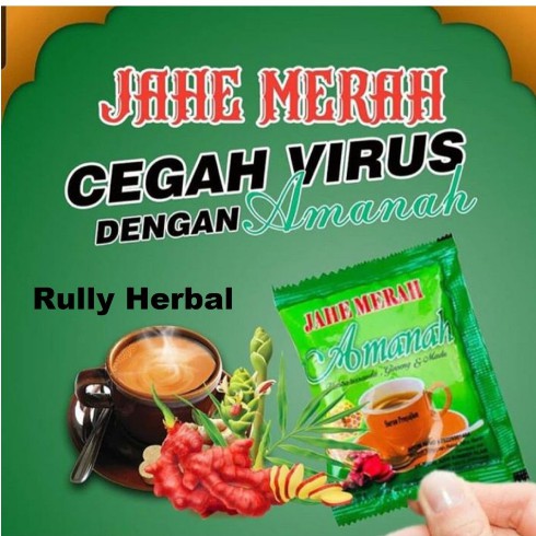 

Best Seller Jahe Merah Amanah Super per Renceng isi 12 kemasan baru