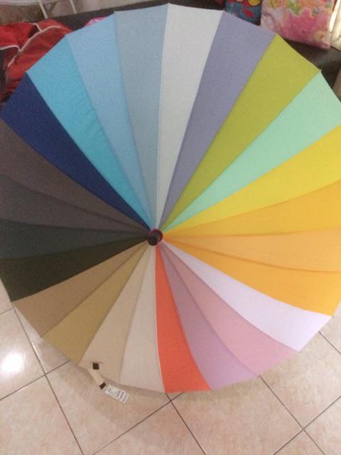 Payung Golf Pelangi Bahan Sutra 24jari