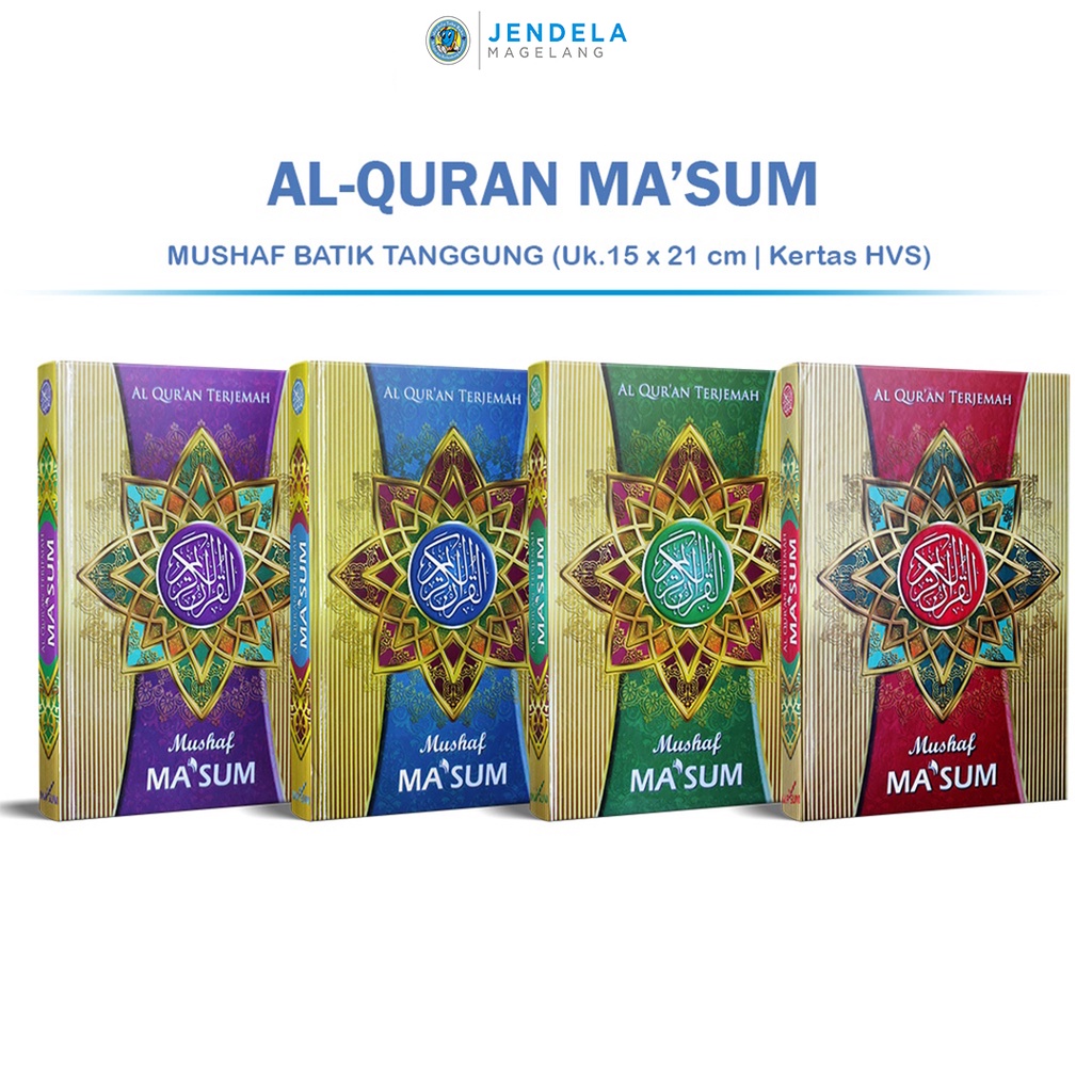 Tanggung Alquran MaSum Batik Al Quran Maksum Terjemah HVS
