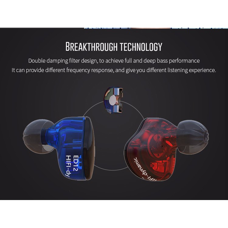 Knowledge Zenith KZ ED12 IEM Earphone Sport KZ Driver