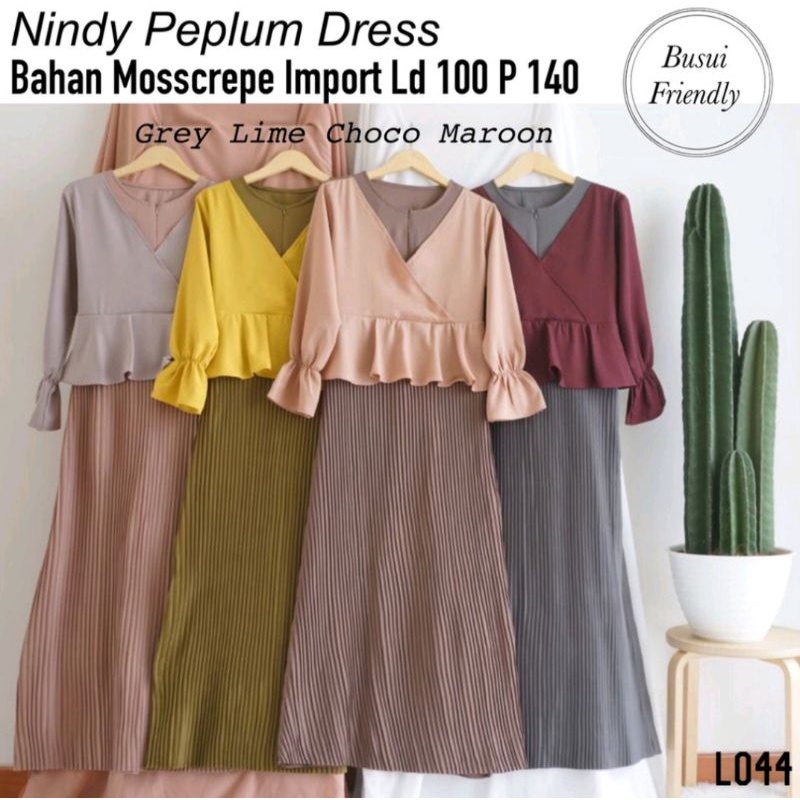 Nindy peplum dress by elovee