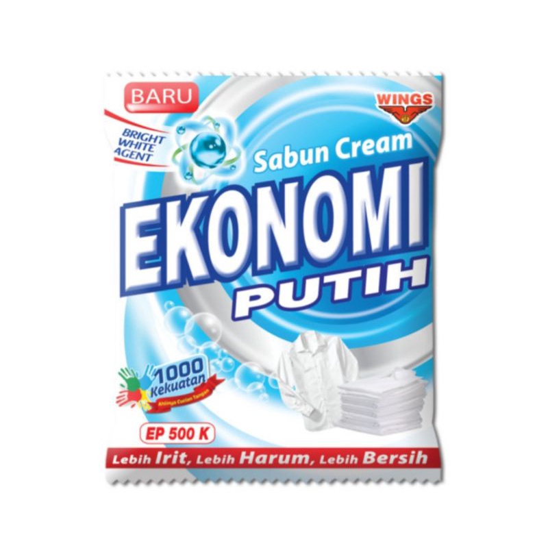 EKONOMI PUTIH CREAM DETERGENT 168gr/SABUN COLEK