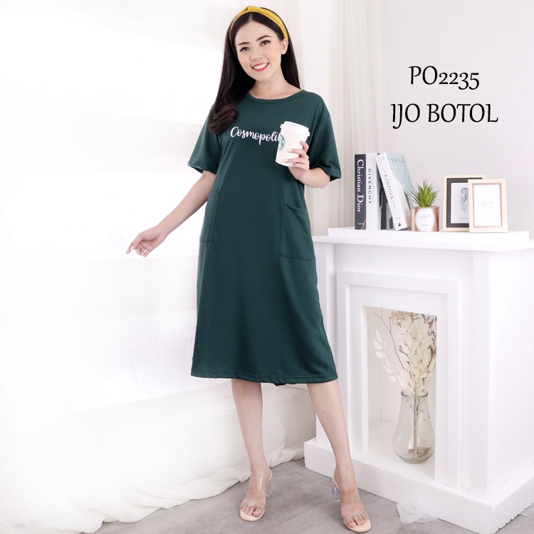 DRESS PENDEK WANITA LD110-DRESS SAKU