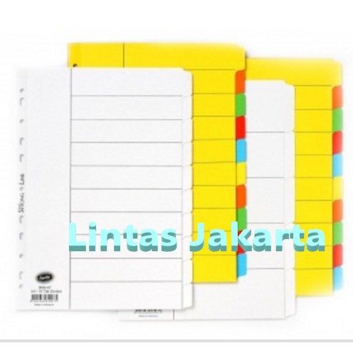 Divider / Pembatas File Bahan Karton Merk Bantex 6050 Ukuran A4