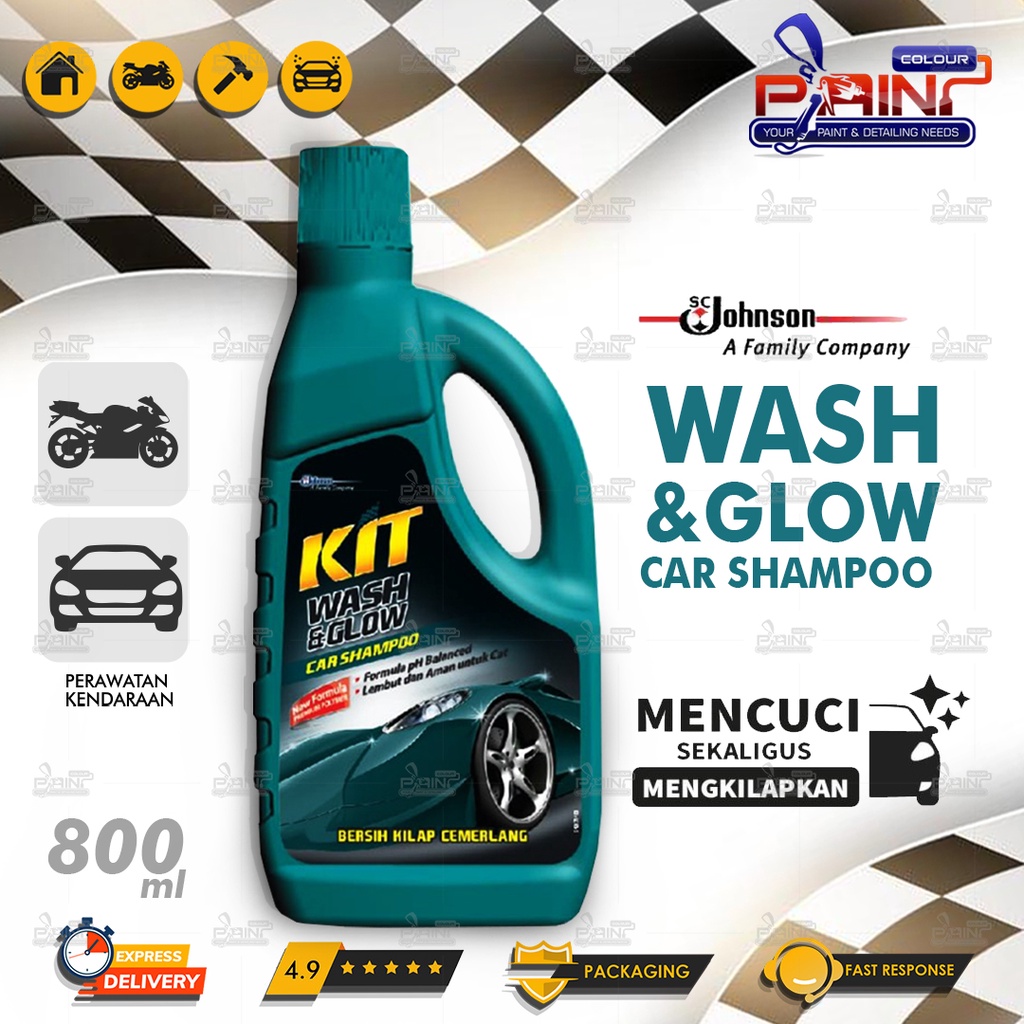 KIT WASH &amp; GLOW CAR SHAMPO 1000ML