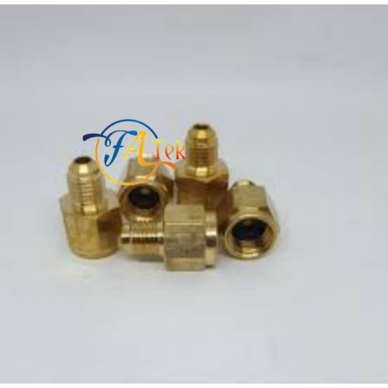 SAMBUNGAN NEPEL R134| ADAPTER| NEPEL TABUNG GAS FREON KLEA R134