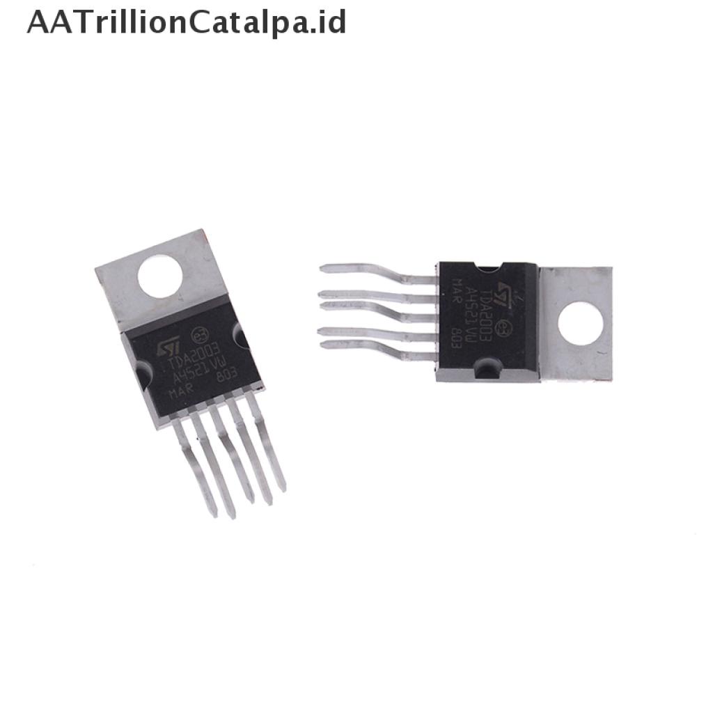 (AATrillionCatalpa) 10pcs IC TDA2003 ST ZIP-5 10W Untuk AMPLIFIER AUDIO Mobil