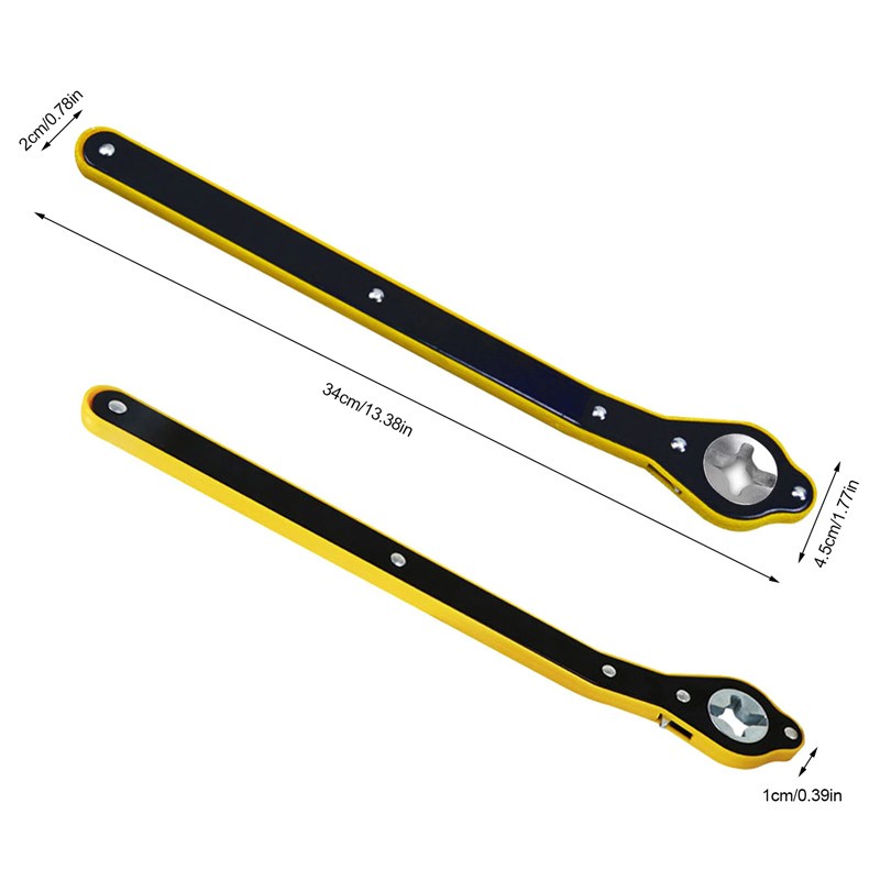 Alat Bantu Putar Dongkrak Mobil Model Kunci Ratchet Wrench Universal