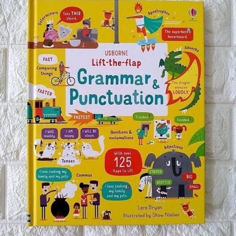 USBORNE buku anak LIFT THE FLAP SIZE BESAR BEST SELLER seasons weather abc germs demolition kontruksi body works grammar usborne pop up-Grammar Punctuation