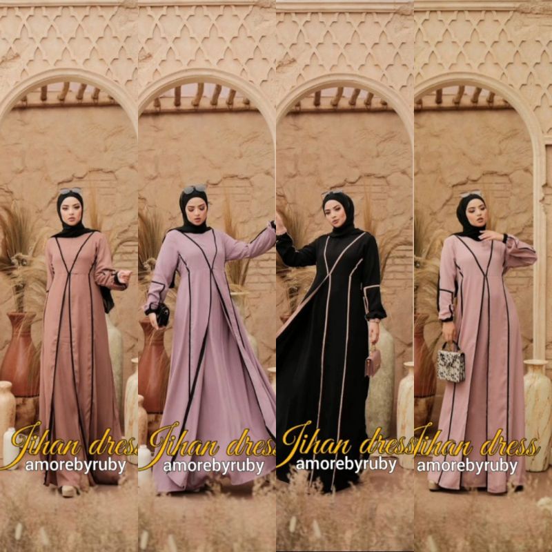 GAMIS JIHAN DRESS AMORE BY RUBY CANTIK
