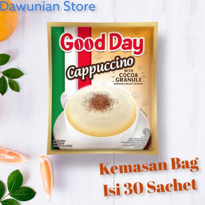 

Discount Good Day Cappucino Kopi kemasan 1 bag isi 30 sachet x 25gr /KOPI RUBE/KOPI KAPAL API/KOPI SLB/KOPI PEJUANG/KOPI BUBUK