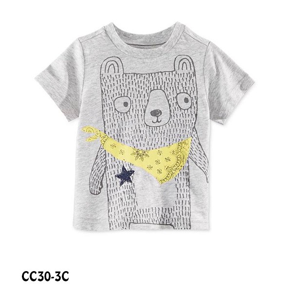 SHORT TEE GREY BEAR CC303C