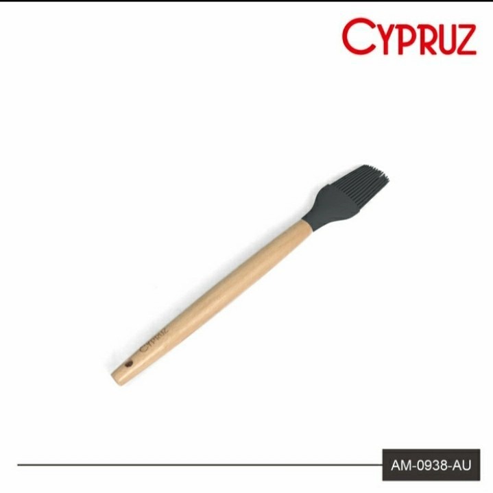 Cypruz Kitchen Tool Silicone AM0938 Kuas Gagang Kayu