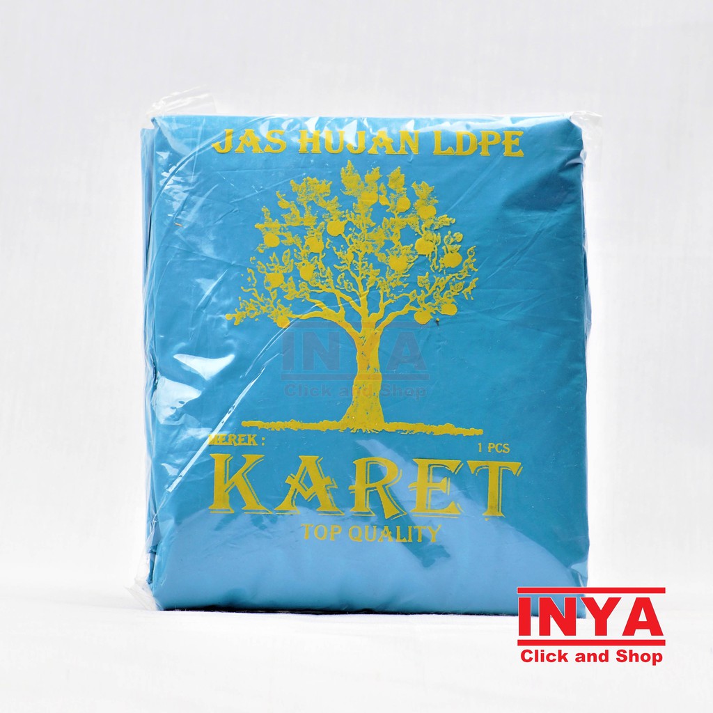 JAS HUJAN PONCHO MERK KARET TOP QUALITY LDPE - PONCO RAINCOAT