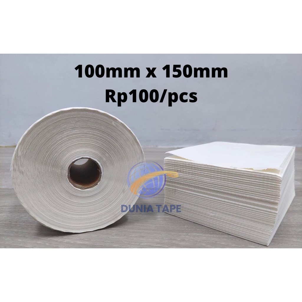 

Label Thermal Sticker 100 x 150 mm (A6) isi 500 pcs