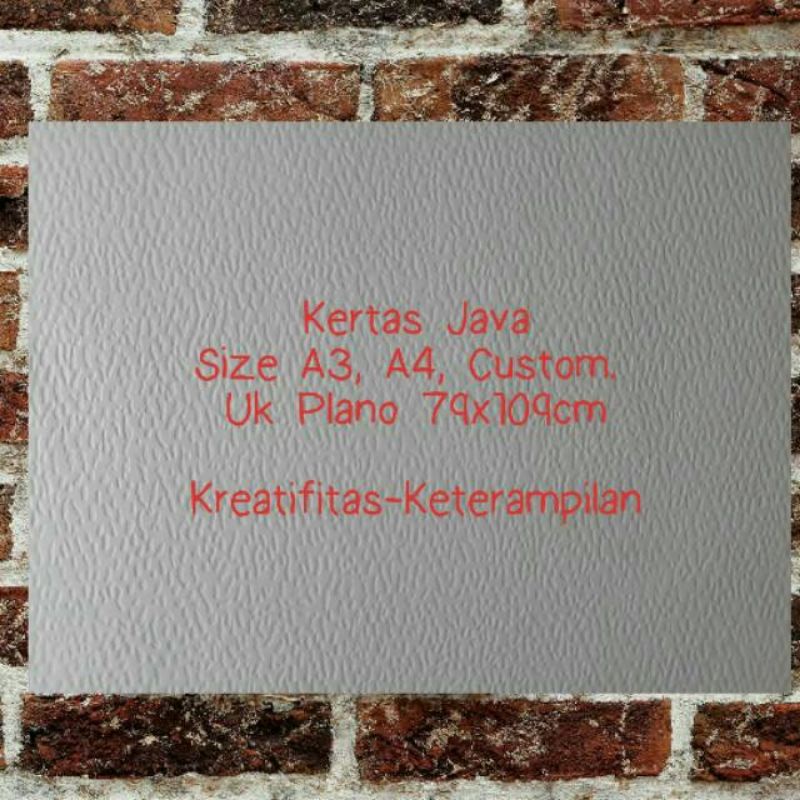 

kertas Java 210g ukuran plano 1pack