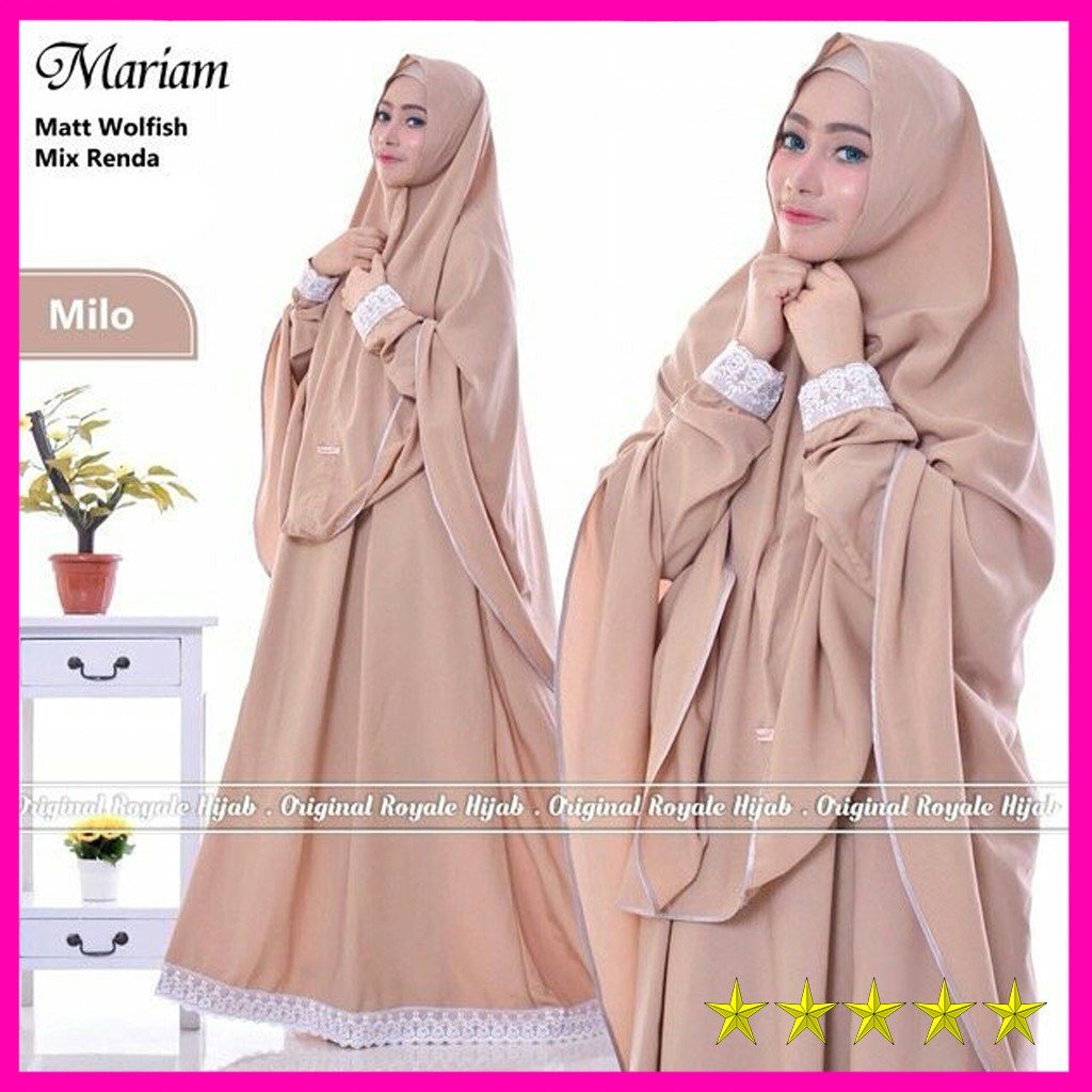 Termurah Syari wolfis/Muslim Wanita/Baju Murah/Mariam syari/syar i murah/gamis hijab/gamis