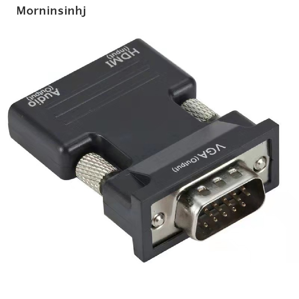 Mornin Kabel Adapter HDMI Male Ke VGA Female 1080P Digital Ke Analog Video Audio id