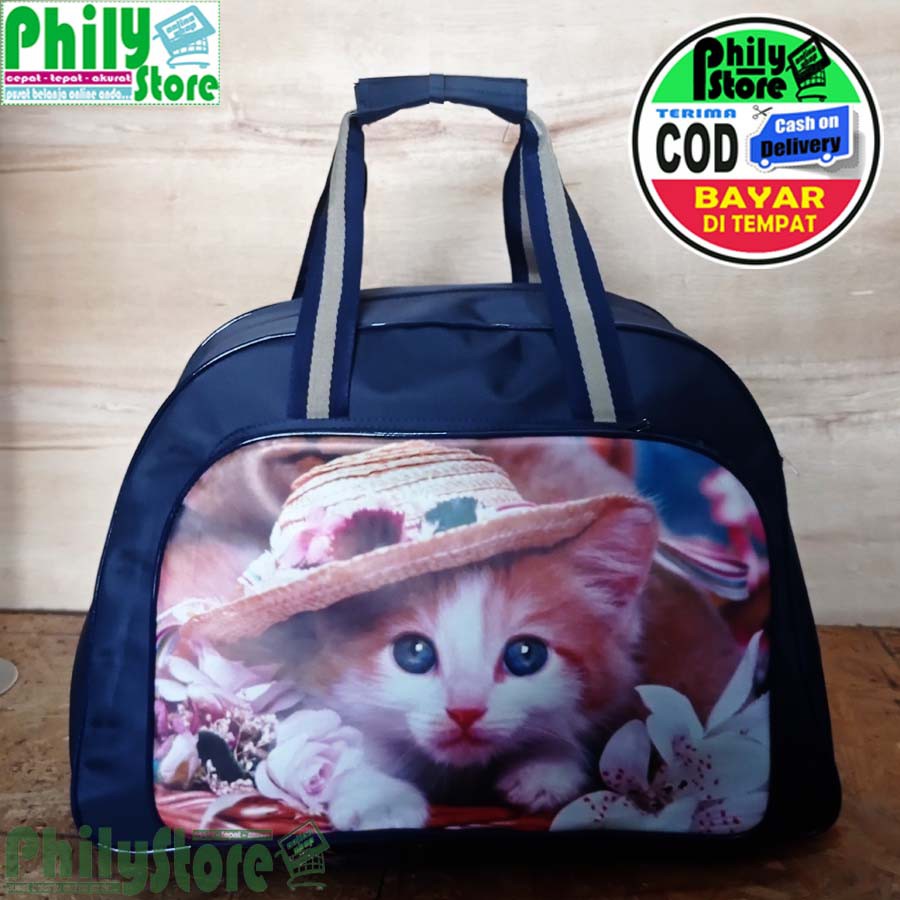 TAS PAKAIAN BESAR / TRAVELBAG JUMBO TAS PULANG KAMPUNG  Tas Travel Elle Kucing Bag