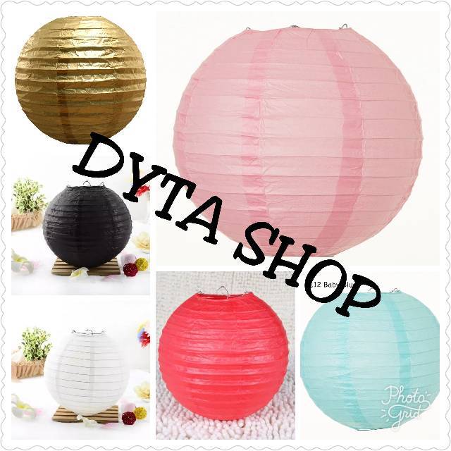 termurah Paper Lantern / Lampion Kertas / lampion gantung 25cm dan 30cm